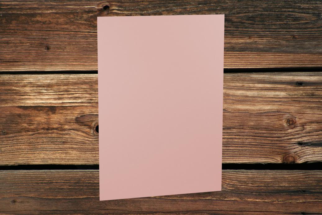 Papier A4 210x297 mm Rose gerippt 100 g/qm